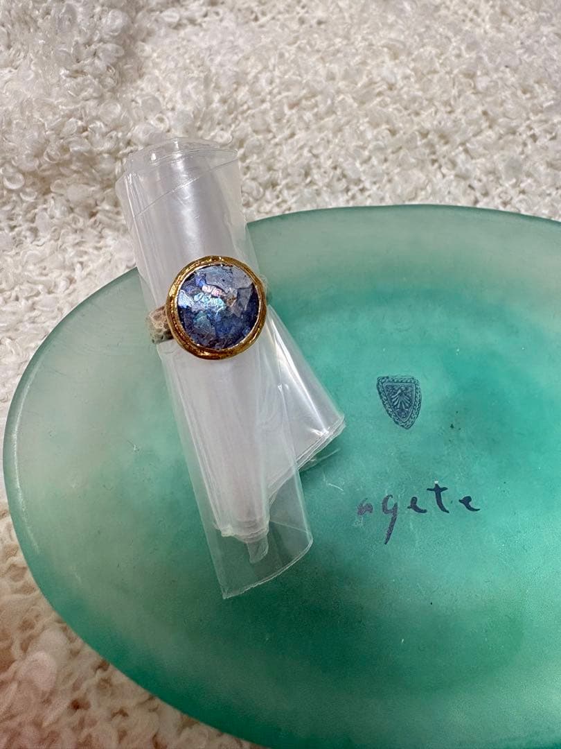 agete アガット ローマンガラス ローマングラス リング