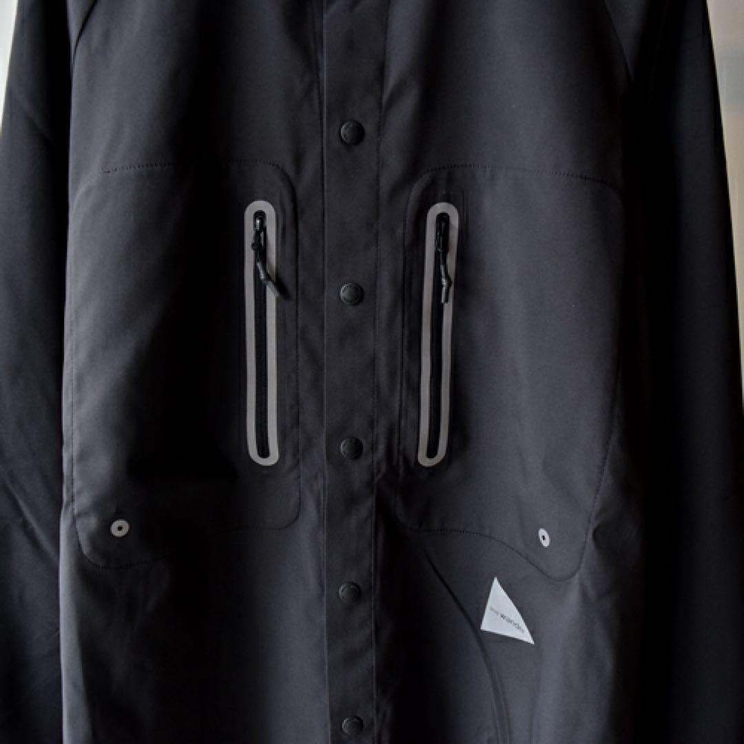 アンドワンダー and wander tech LS shirt ブラック L