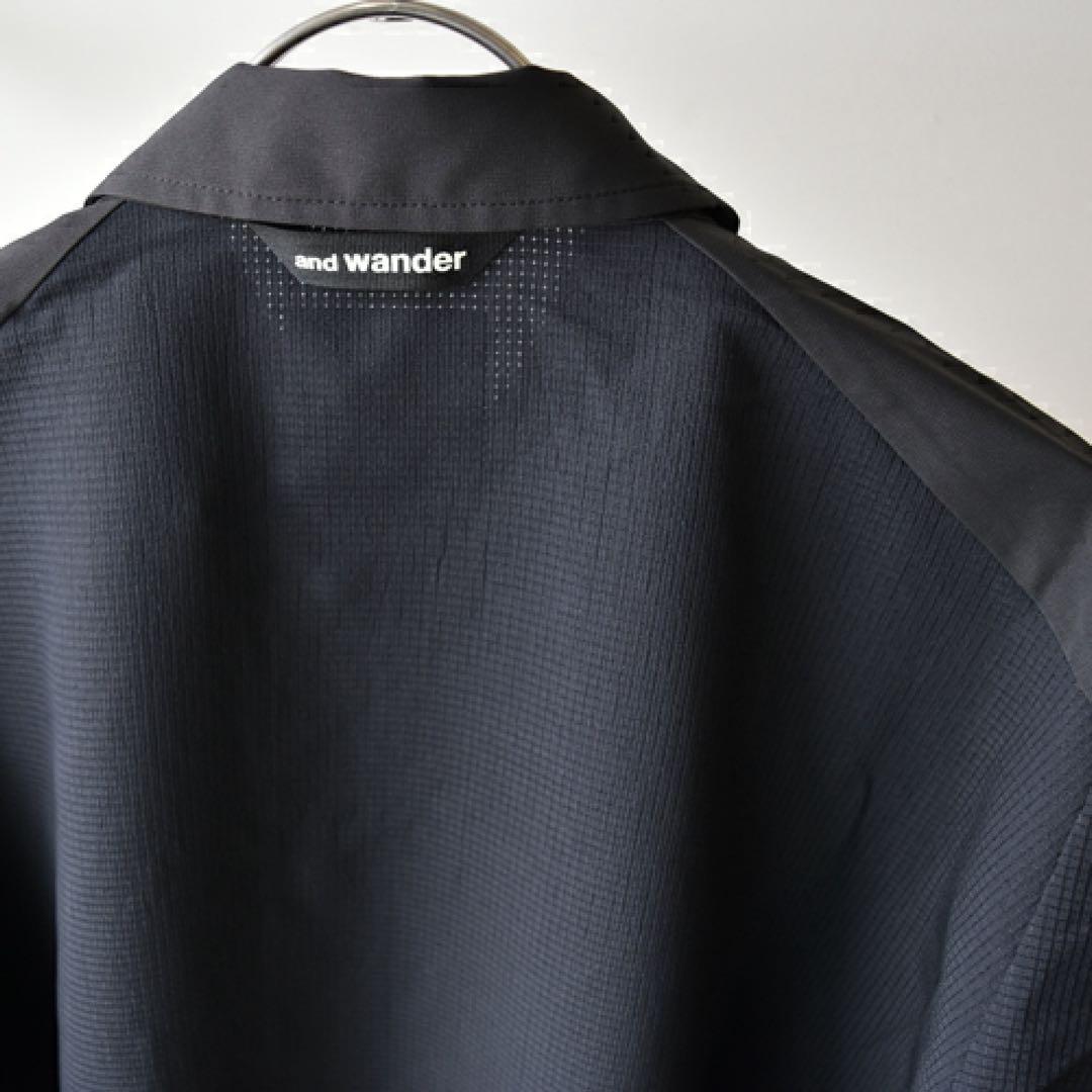 アンドワンダー and wander tech LS shirt ブラック L