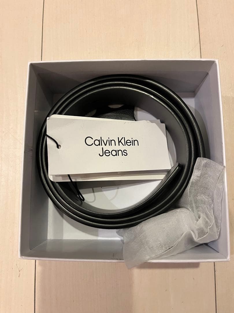   Jeans ブラックレザーベルト リバーシブル