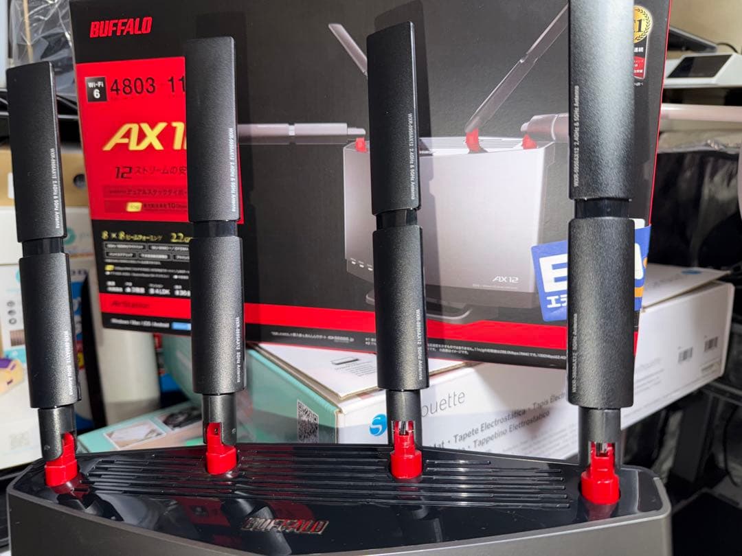 美品】BUFFALO WXR-5950AX12 Wi-Fi6 10GbE 元箱付