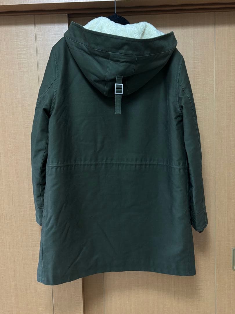 【ユニセックス】A.P.C. フーデッドコート S カーキ ボアライナー付き防寒