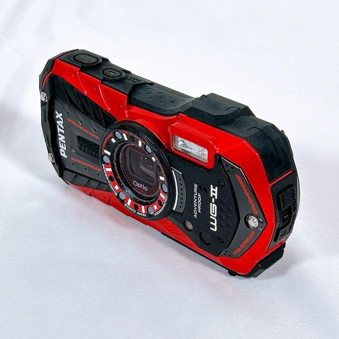 【極美品】PENTAX ペンタックス 防水デジタルカメラ Optio WG-2