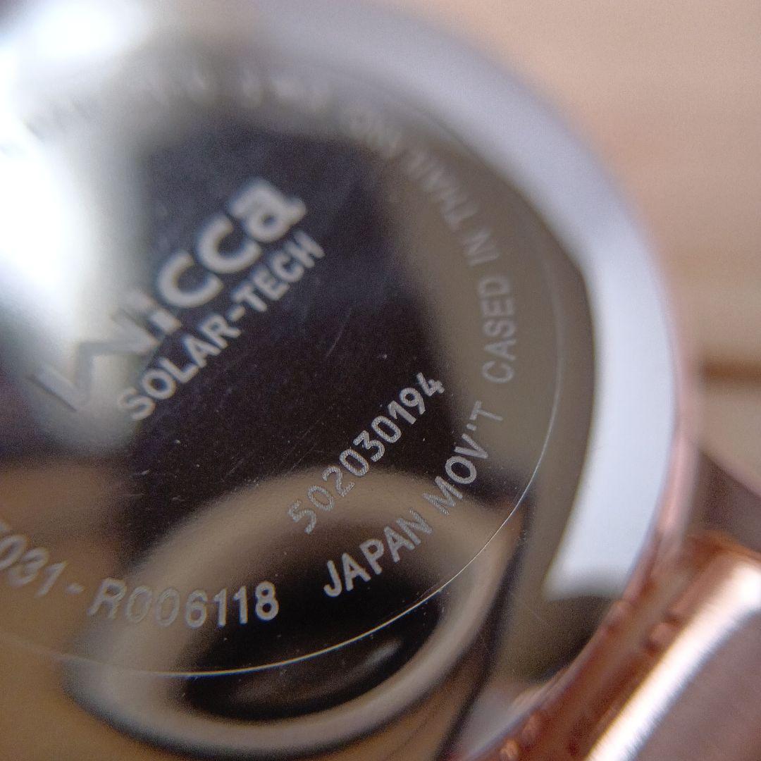 CITIZENwiccaソーラークォーツ腕時計SS/PGP