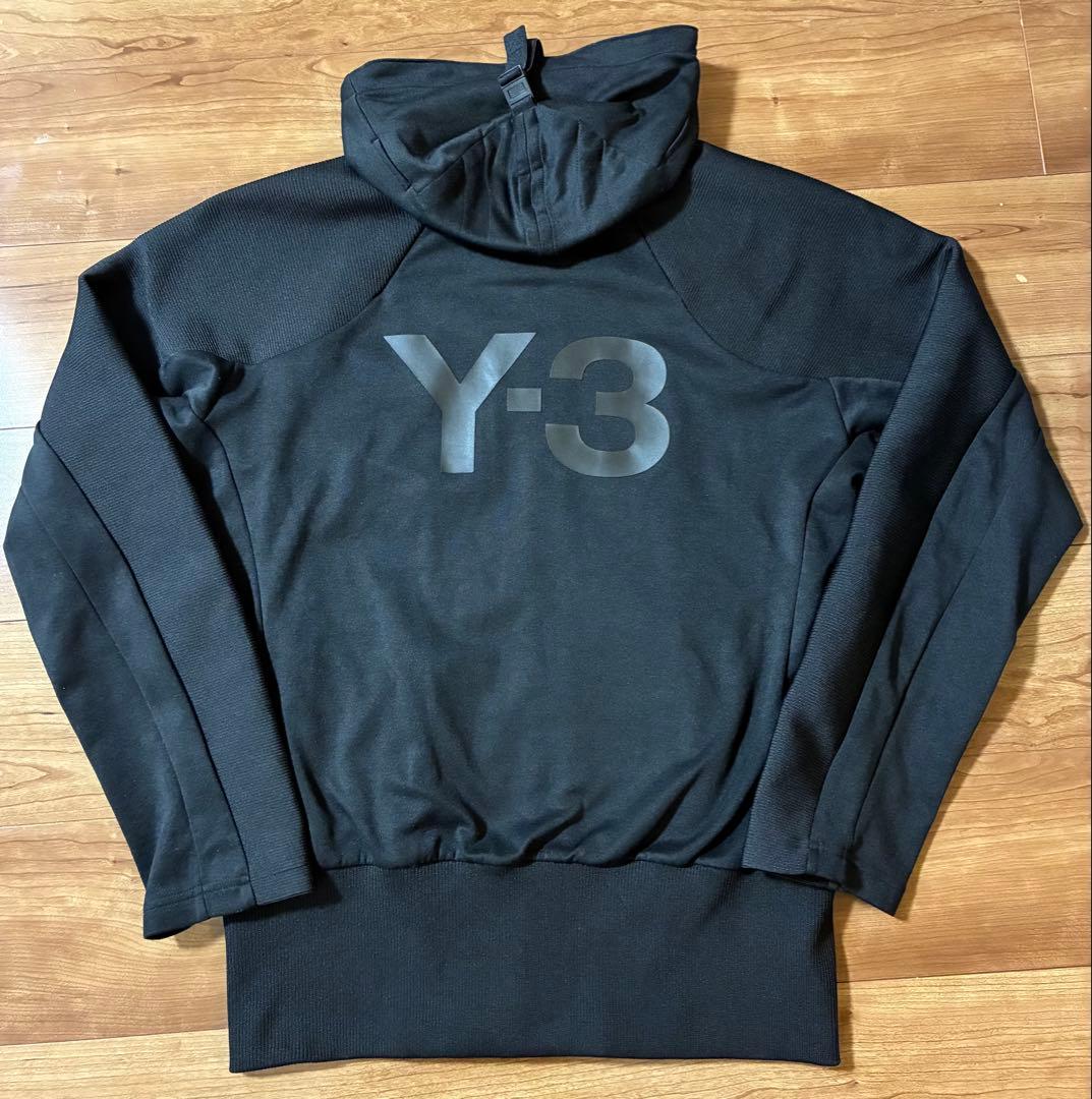 Y-3 ブラック フルジップパーカー M