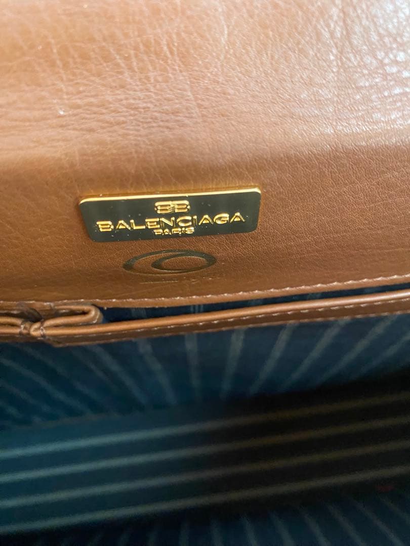 BALENCIAGA ブラウンビジネスバッグ