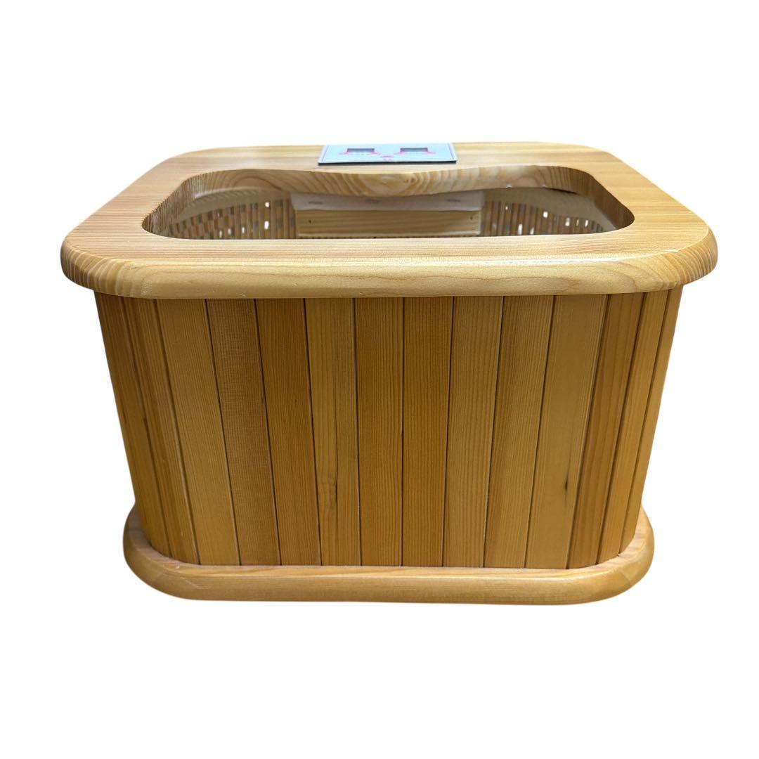 【美品】ぽかぽか足Hot ZL-001S 木製フットバス 赤外線 足温器