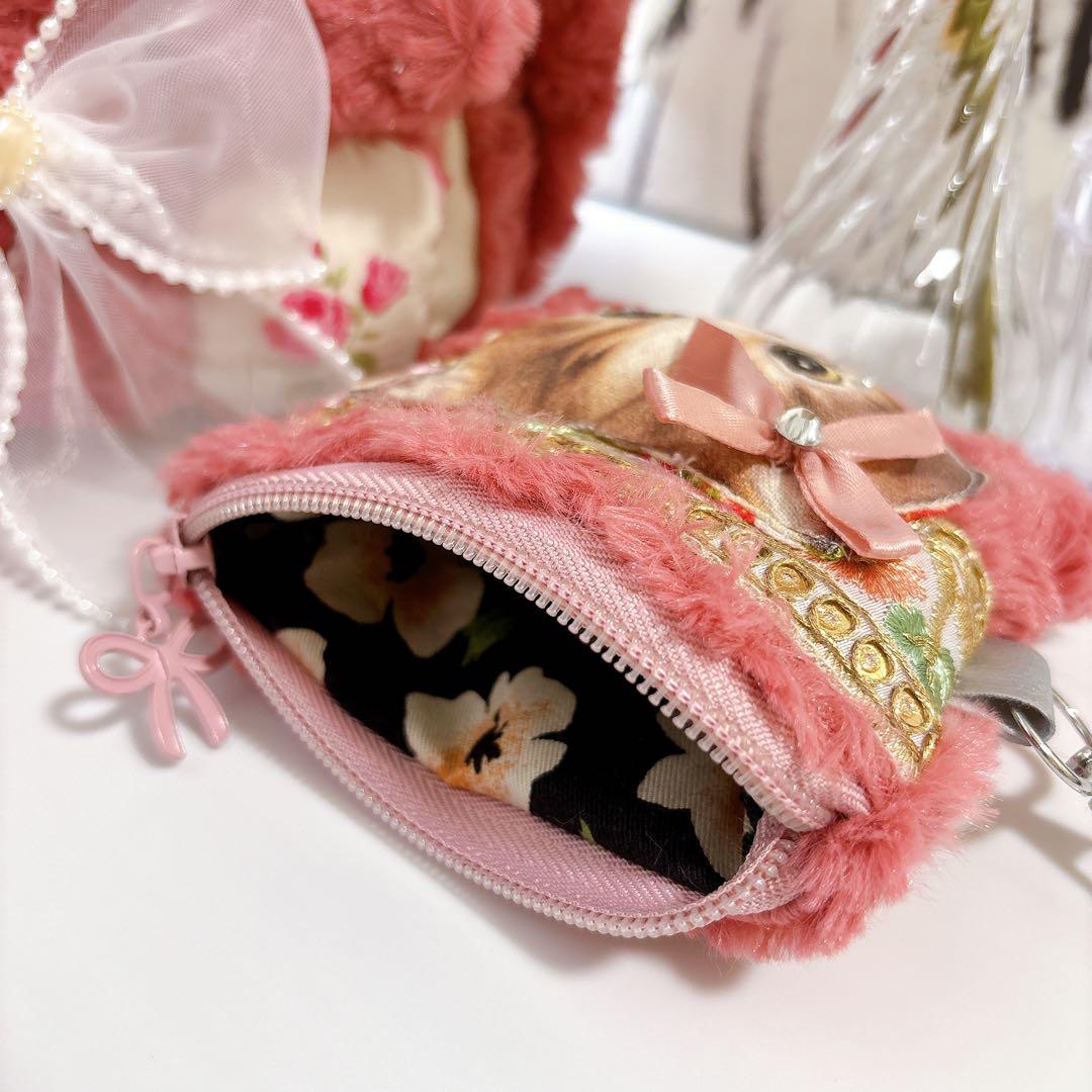 み*️様 コヤンイサムチョン　バック　お花クラウディちゃん　インド刺繍　お揃いポ