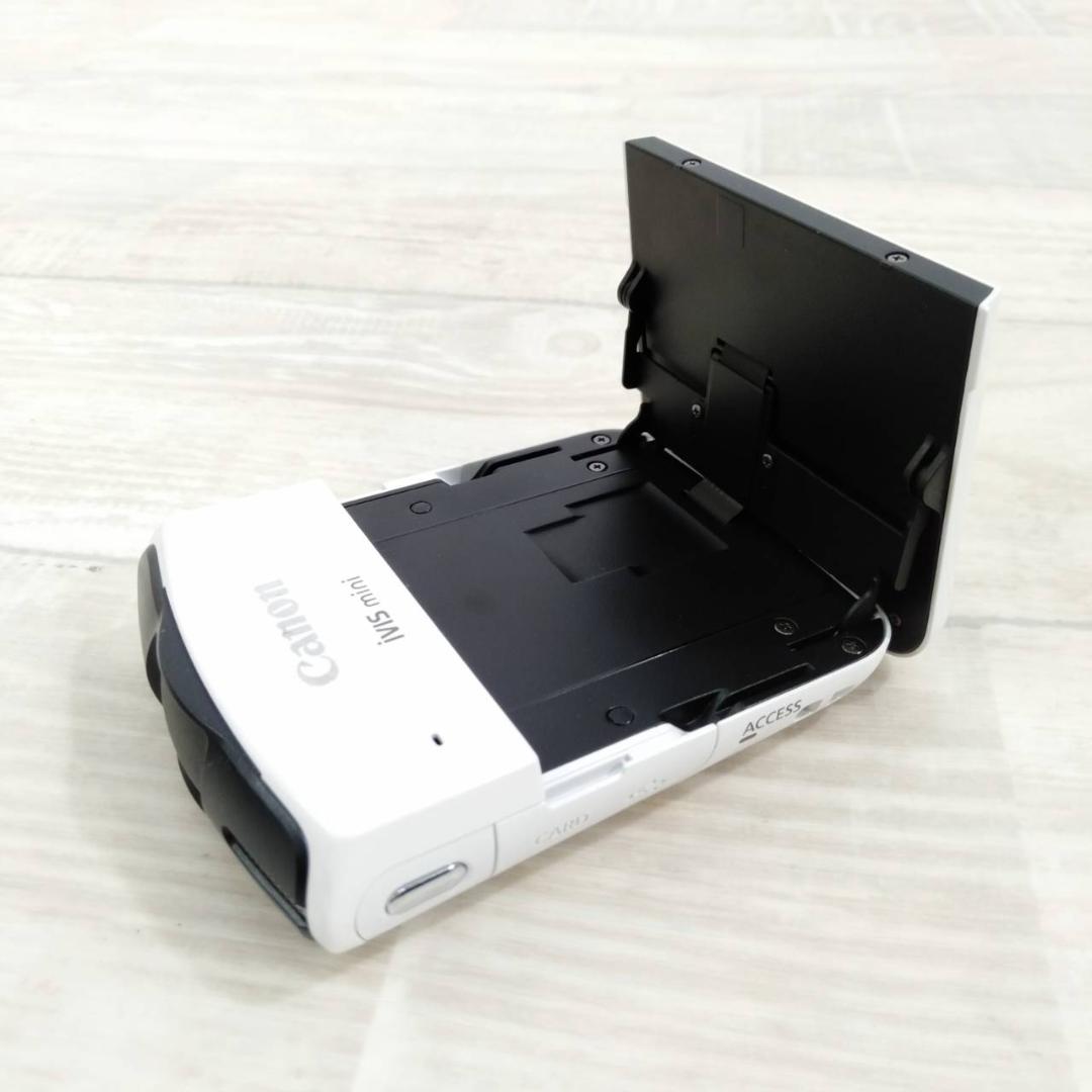 【良品】CANON ビデオカメラ IVIS mini ホワイト ②