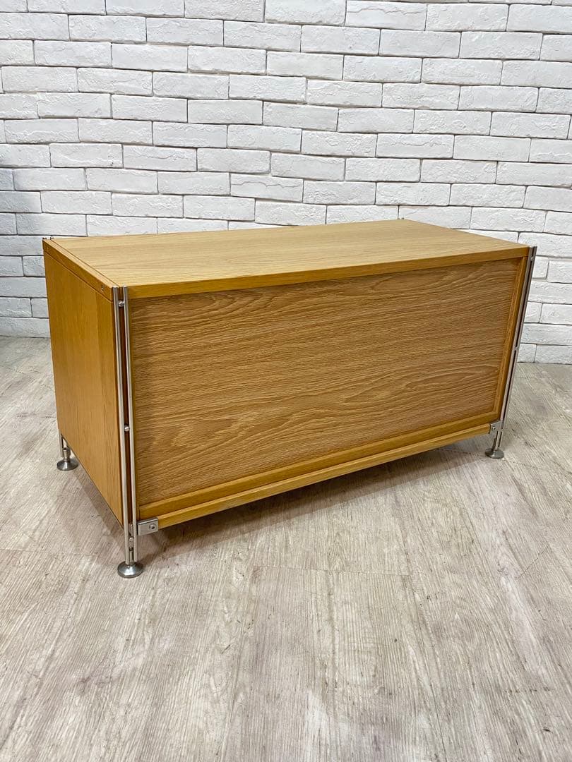 【東京都23区配送無料】無印良品　シェルフ　棚　テレビ台　ガラスケース　￼サイド