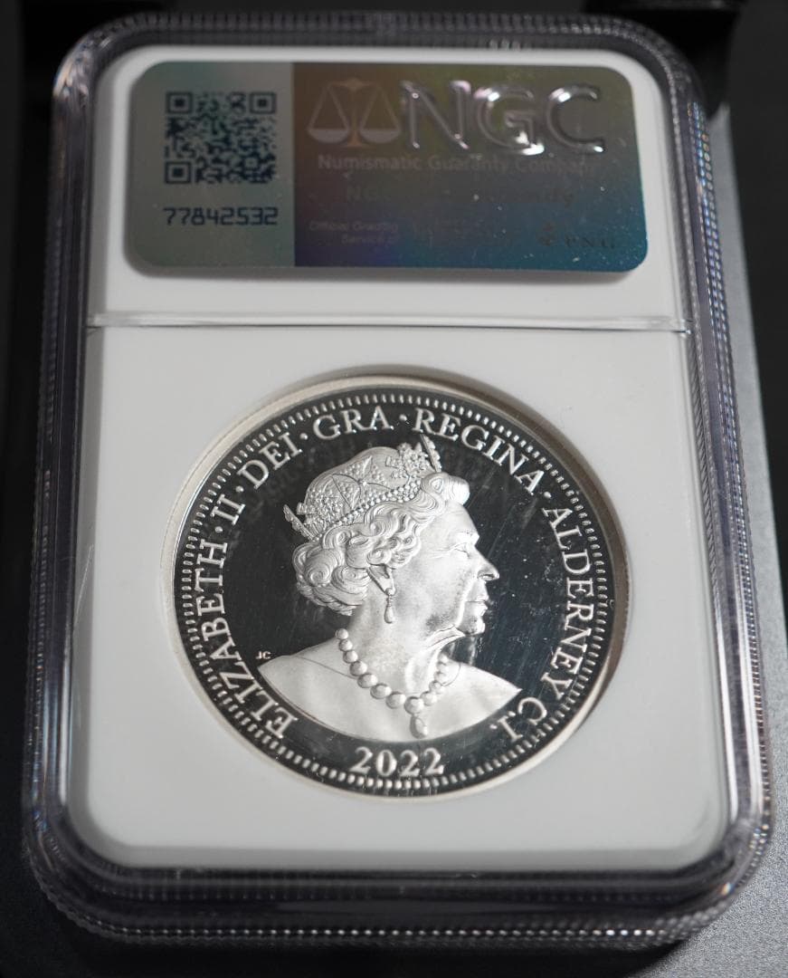 2022 オルダニー フォーグレイセス NGC PF68UC 5ポンド 銀貨