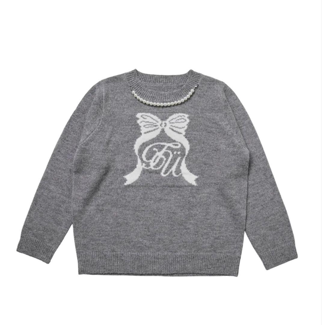 トリートユアセルフ リボンニットプルオーバー