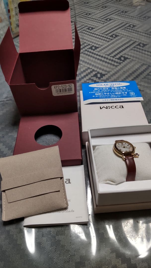 Wiccaソーラーテック イヤーカフセット 限定モデル 時計 防水