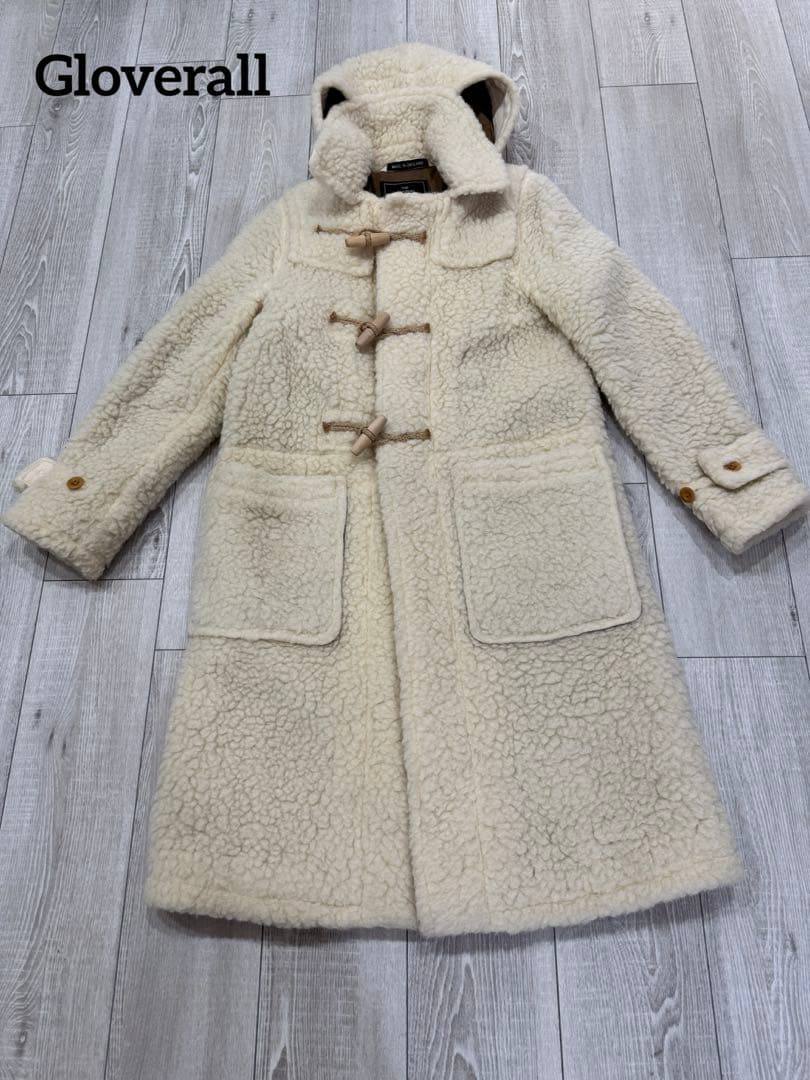 美品✨イングランド製#グローバーオール ボアダッフルコート L