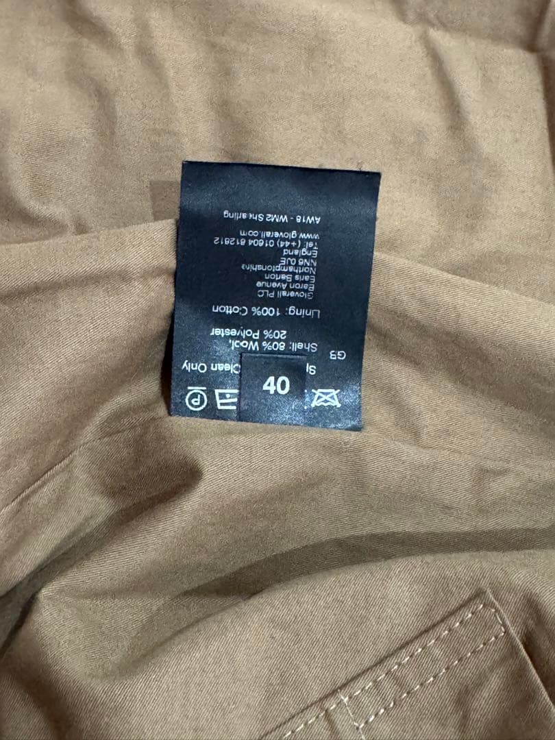 美品✨イングランド製#グローバーオール ボアダッフルコート L