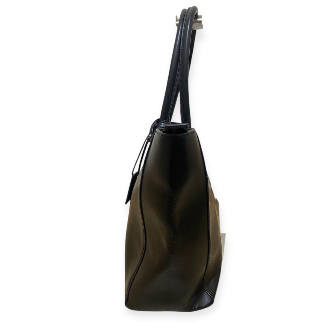 MURA トートバッグ　大容量　黒本革　レザー　A4収容