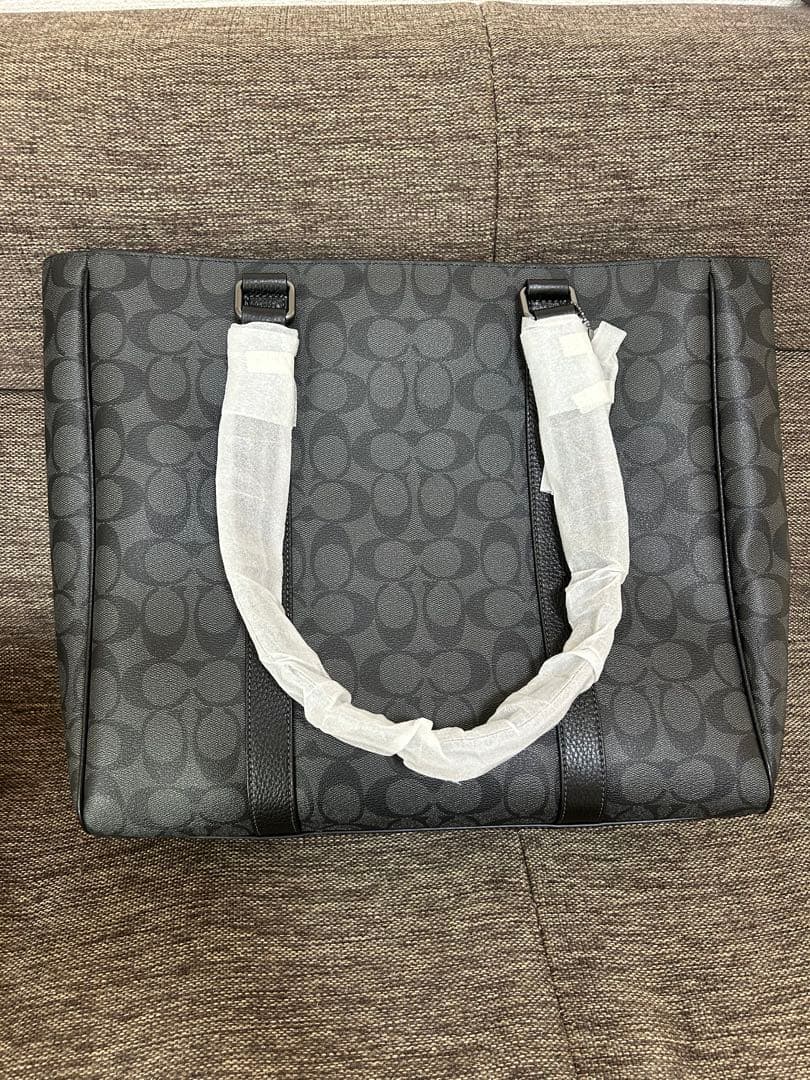 コーチ ダークグレー トートバッグ　CR385