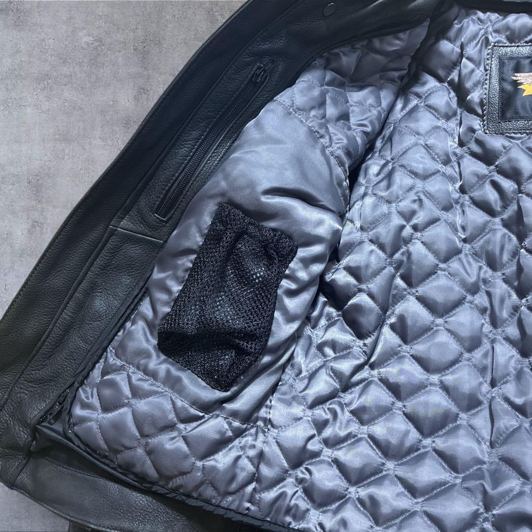 【純正】ハーレーダビッドソン 本革 ライダース キルティング MW シボ