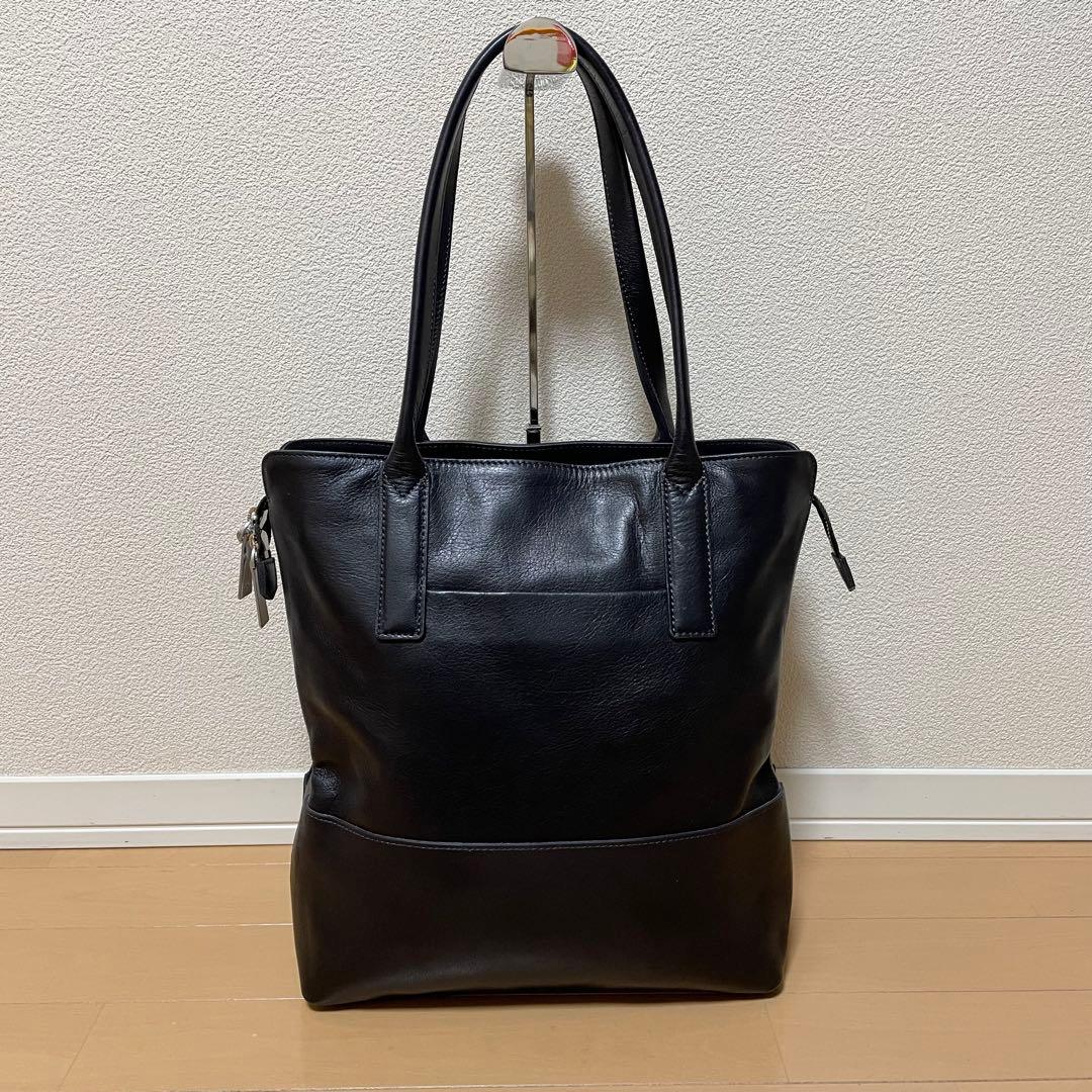 【美品】アニアリ aniary トートバッグ レザー 肩がけ ブラック