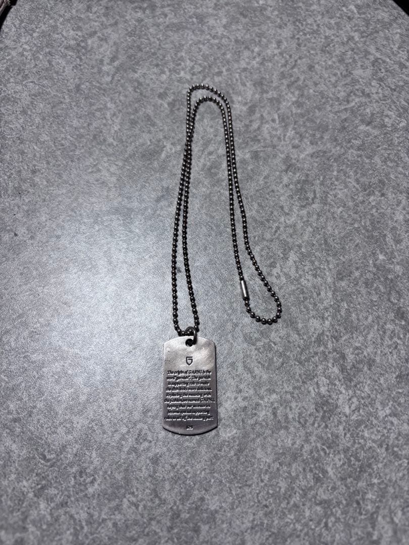 ガルニ シルバー ネックス ドッグタグ garni