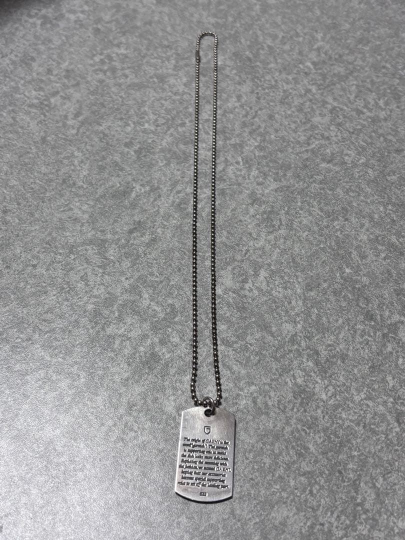 ガルニ シルバー ネックス ドッグタグ garni