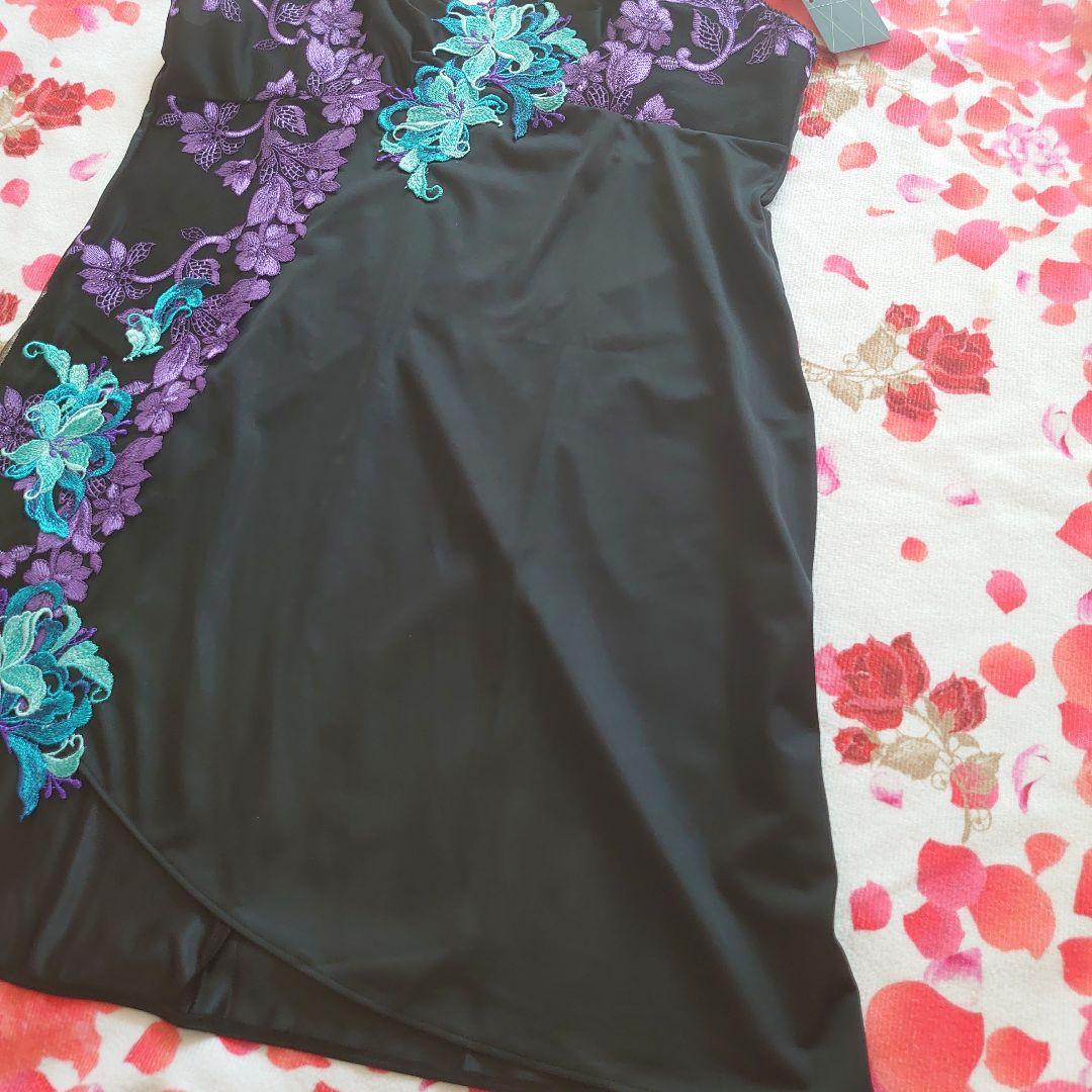 新品サルート53GスリップLanan掲載レトロモダンドレス