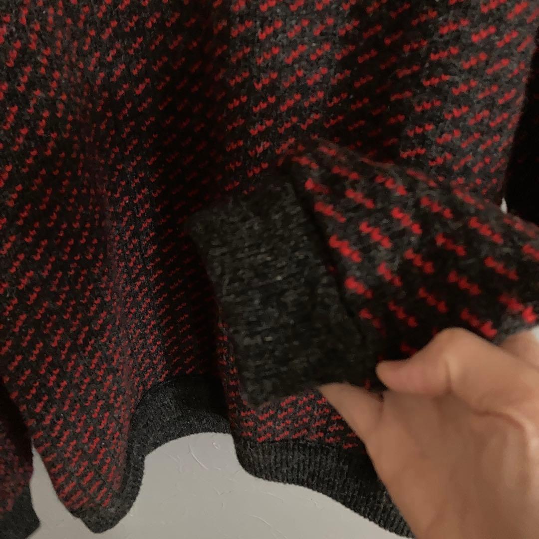 【ノルウェー製 80s】エルエルビーン　バーズアイニット サイズL 希少カラー