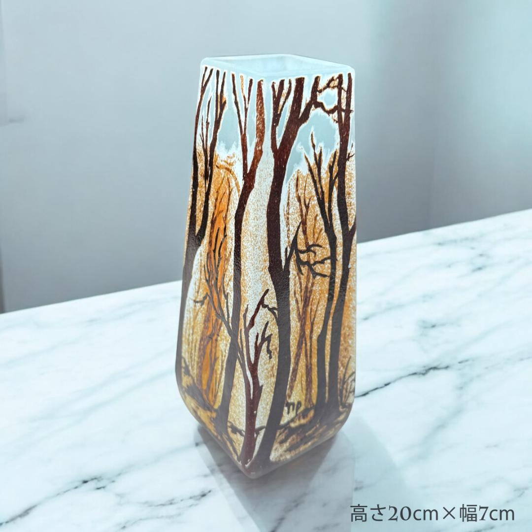 うらさん専用2本セット【証明書付】　ドームナンシー 花瓶 エナメル彩アンティーク