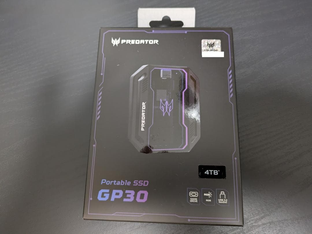 大容量4TB◆新品・未開封◆Acer Predator 外付け・ポータブルSSD
