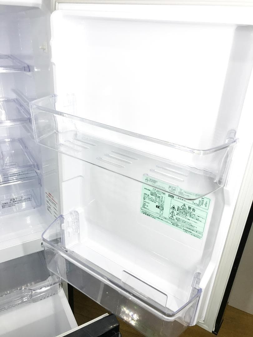送料無料★2017◆中古★三菱　ラウンドカット　２ドア冷蔵庫　MR-P15A