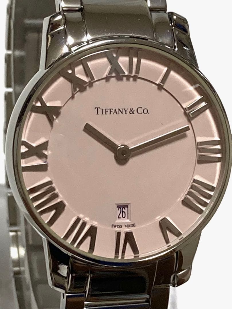 超美品！　Tiffany ティファニー　29mm 新品仕上げ済　レディース腕時計