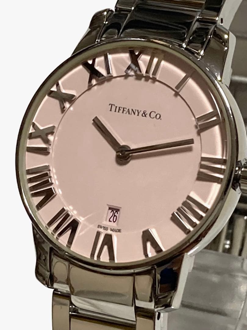 超美品！　Tiffany ティファニー　29mm 新品仕上げ済　レディース腕時計