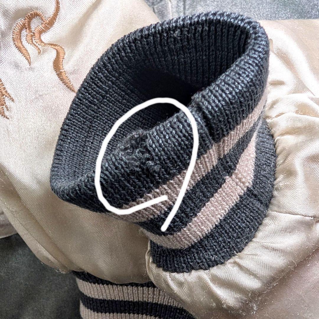 古着　ヴィンテージ　スカジャン　ドラゴン　刺繍　キルティング　メンズ　Lサイズ