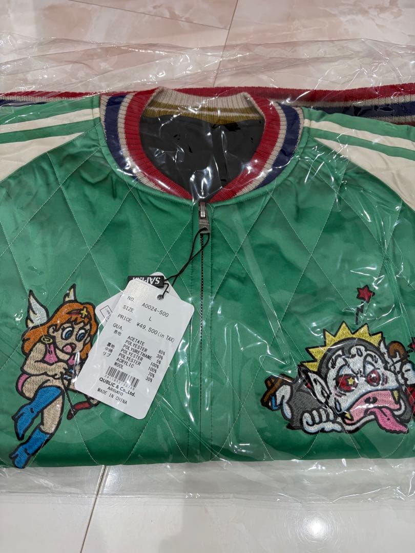 SAPEur サプール スカジャン Ｌサイズ　クッションカバーセット