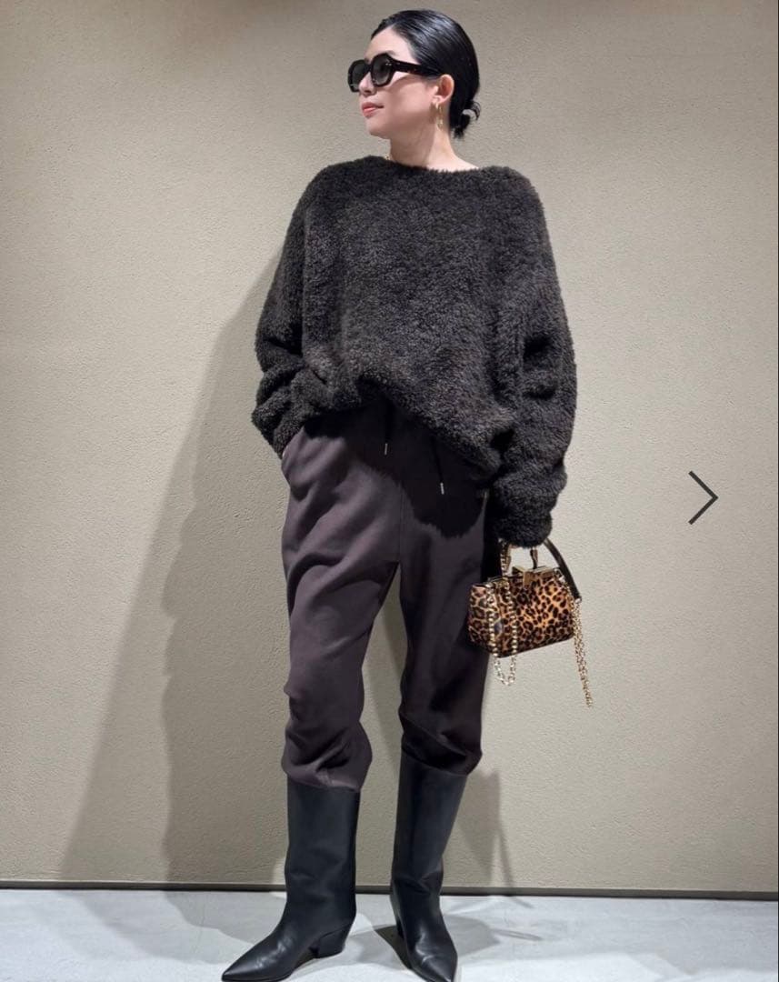 試着のみ新品　chaos カオスペルシアモールニット　ダークブラウン