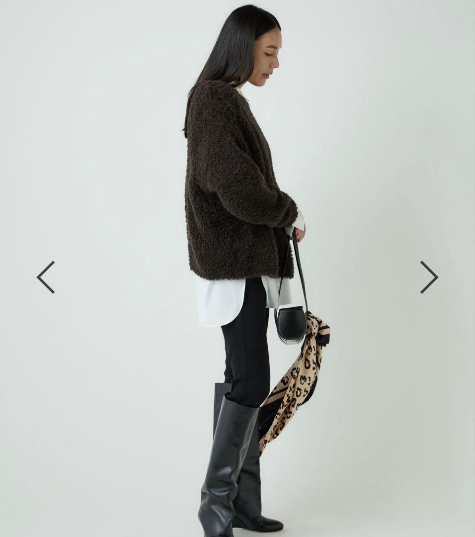 試着のみ新品　chaos カオスペルシアモールニット　ダークブラウン