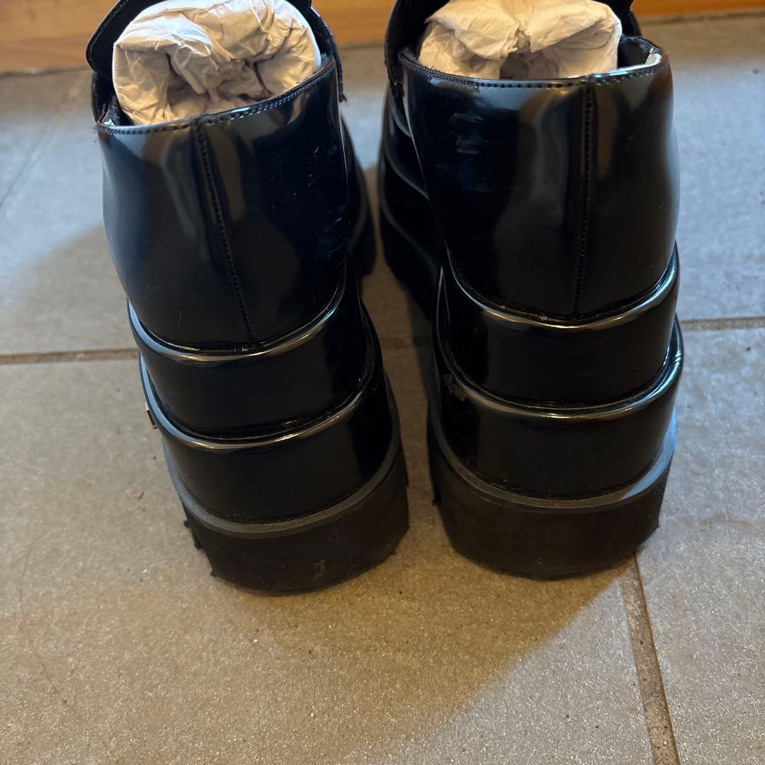 値下げ中　ダーリッチ　プラットフォームローファー　厚底　　ブラック　黒　M