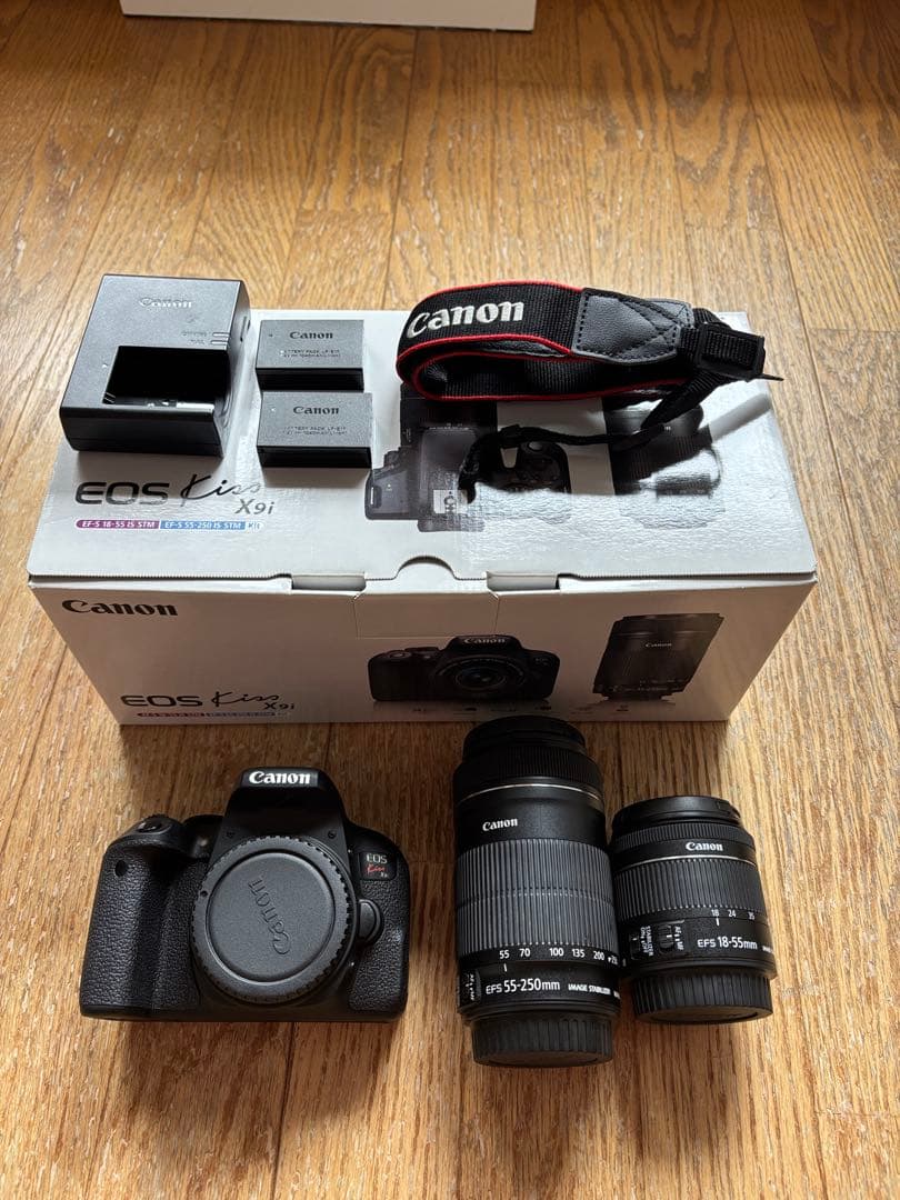 EOS kiss x9i 純正バッテリー2個付