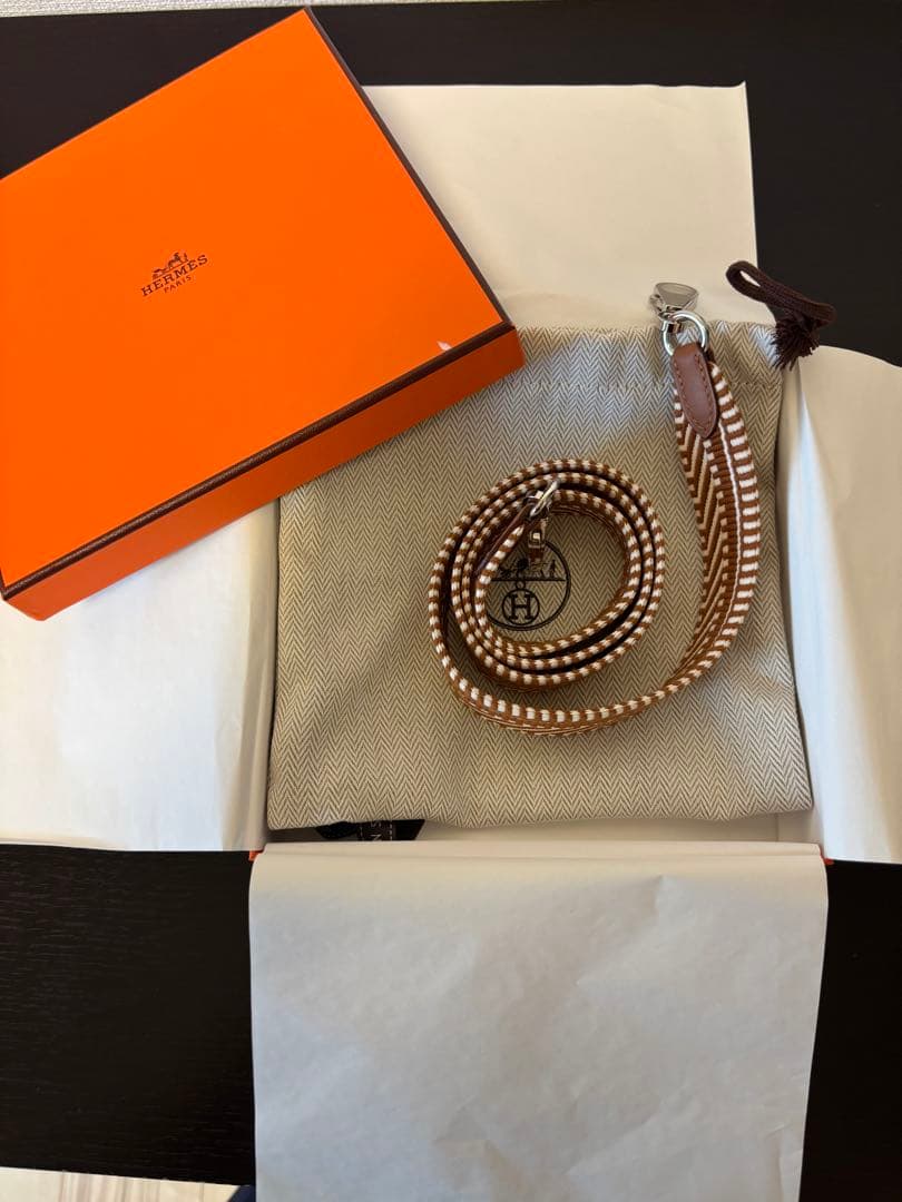 【新品未使用】エルメス♡バンドリエール　ショルダーストラップ　シルバー金具