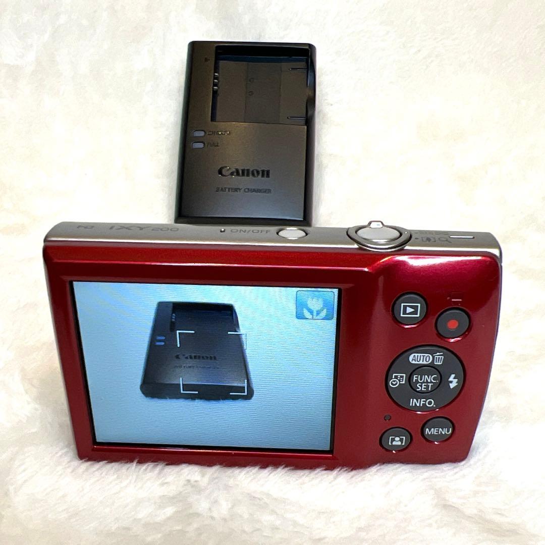 Canon キャノン IXY 200 レッド イクシー デジタル カメラ