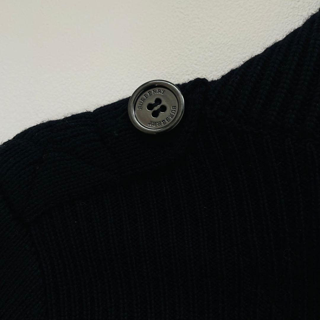 美品　バーバリー　ダッフルニットコート ジャケット カーディガン　ノバチェック