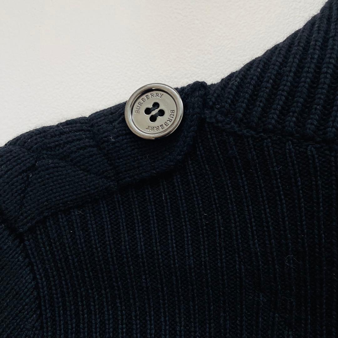 美品　バーバリー　ダッフルニットコート ジャケット カーディガン　ノバチェック