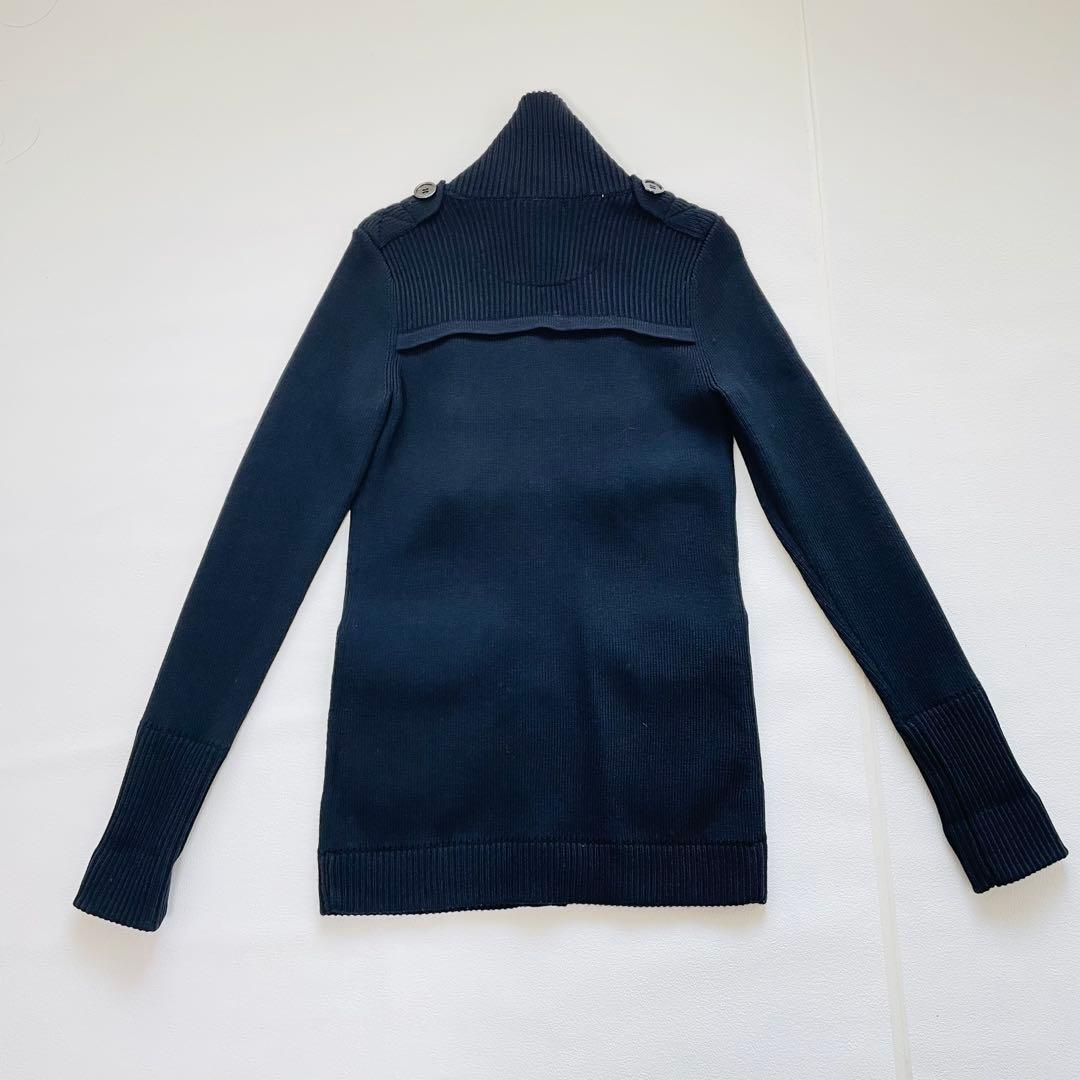 美品　バーバリー　ダッフルニットコート ジャケット カーディガン　ノバチェック