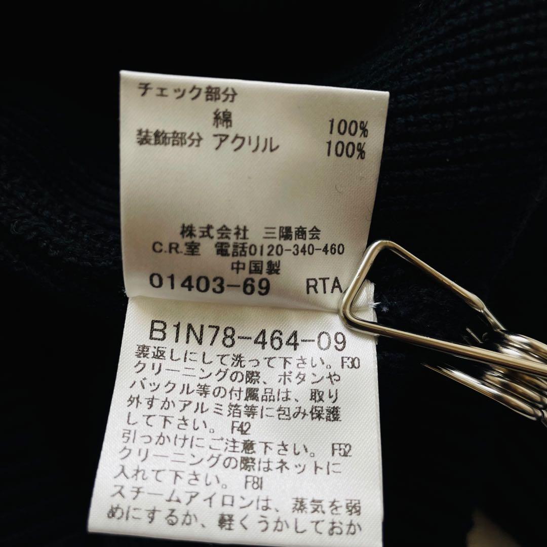 美品　バーバリー　ダッフルニットコート ジャケット カーディガン　ノバチェック