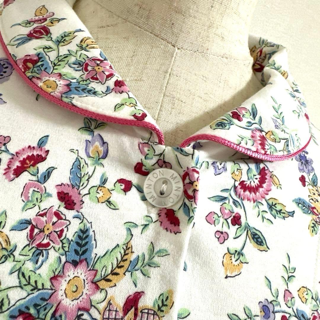 新品未使用タグ付）日本製ワコールミントン　綿100%コットンニットパジャマM