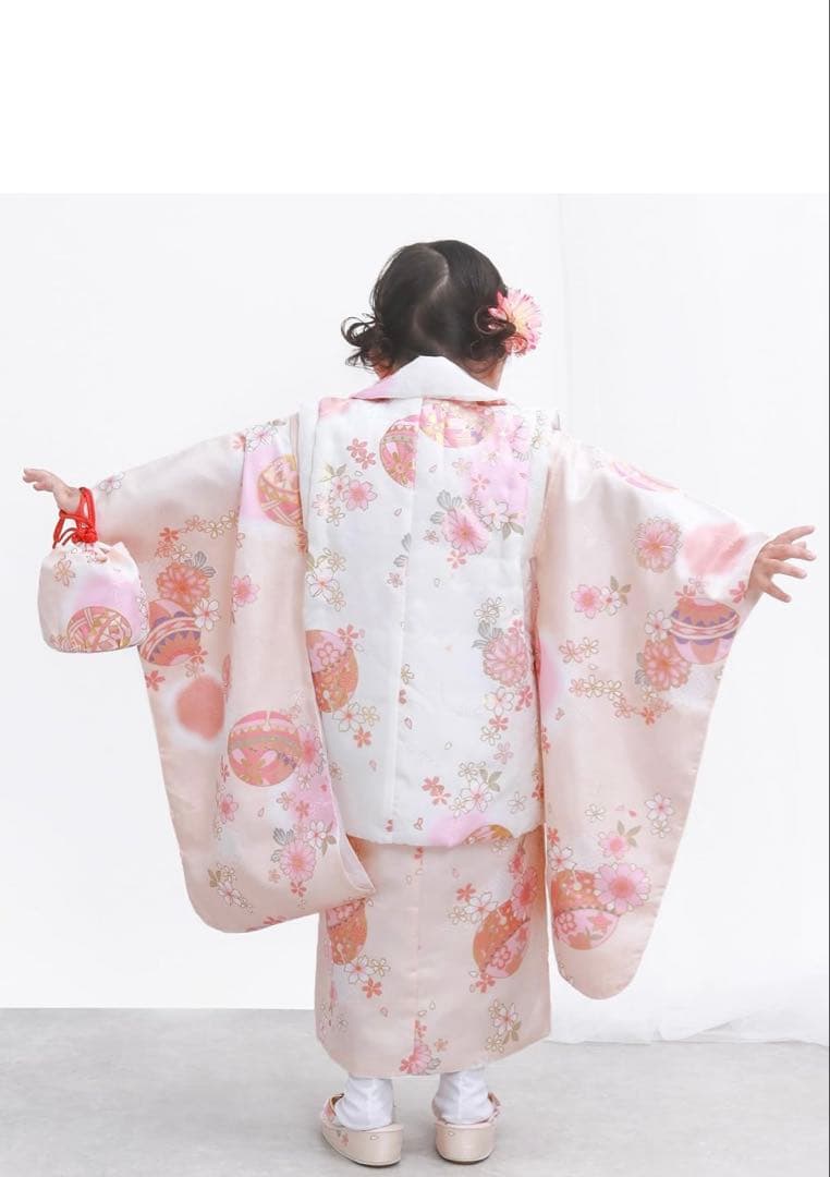 【新品未使用】七五三　3歳　女の子　着物フルセット