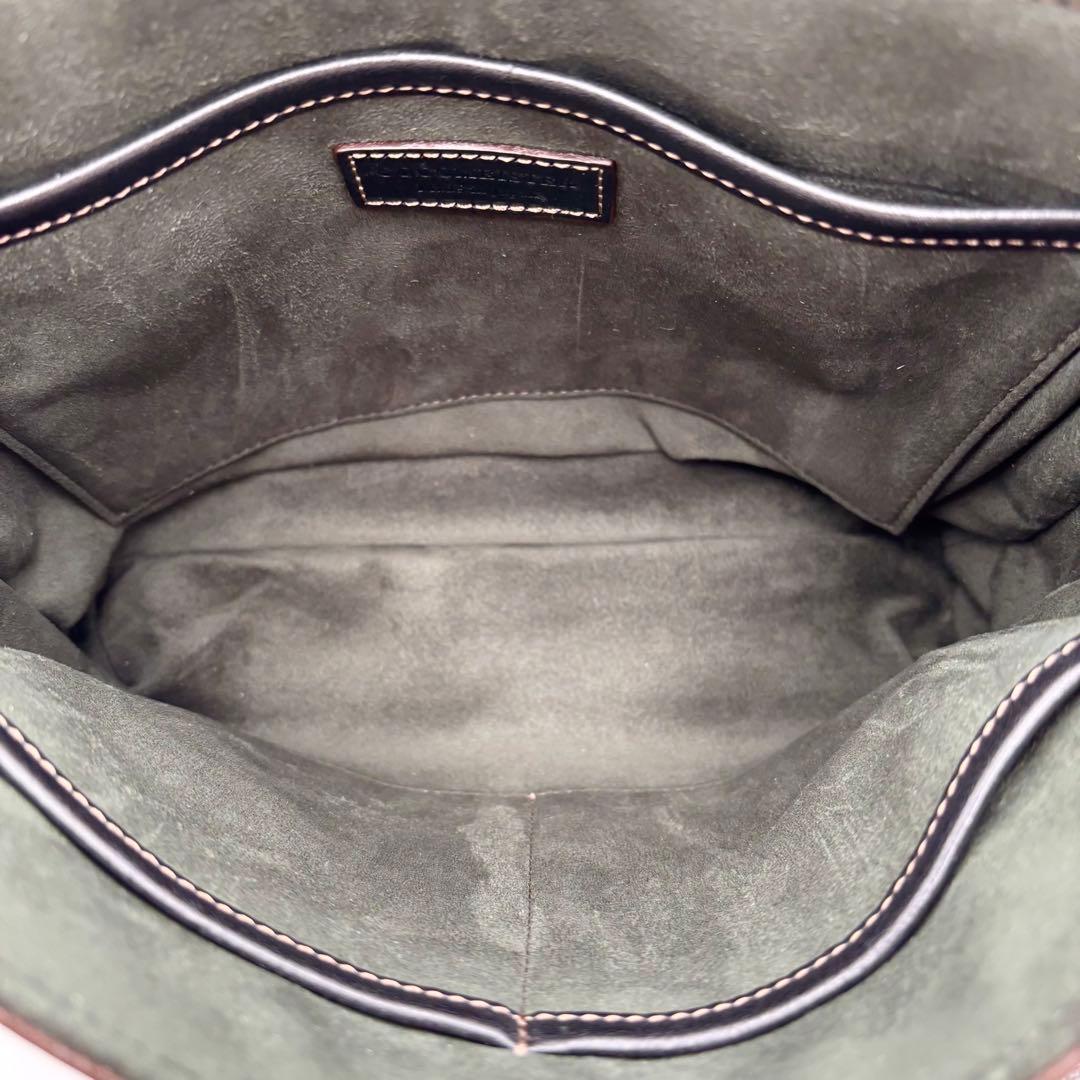 極美品 ココマイスター ショルダーバッグ グッドオールドミラノ ヌバック グレー