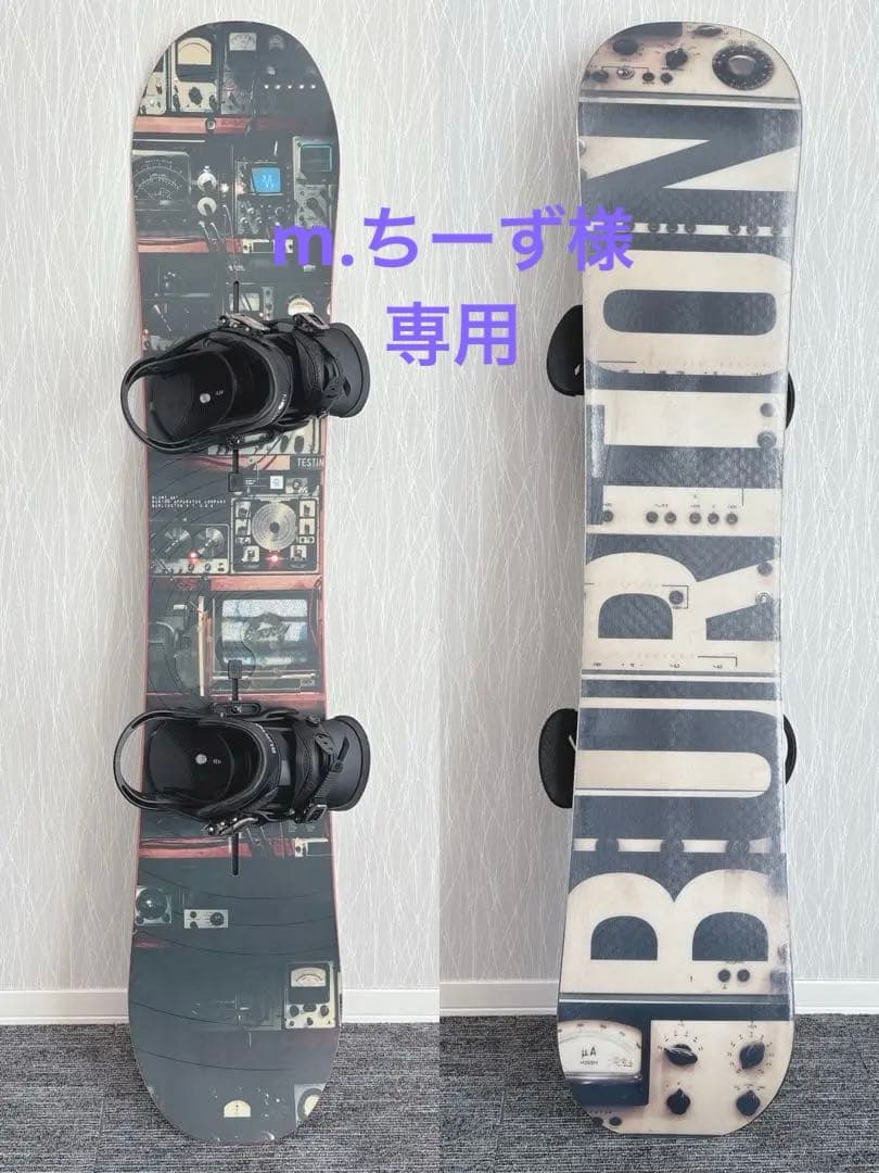 38美品❗️超豪華❗️バートン/BLUNT スノーボードセット★147cm+ビン付
