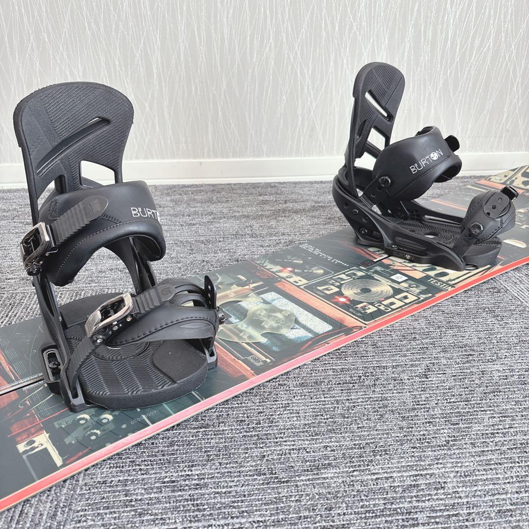 38美品❗️超豪華❗️バートン/BLUNT スノーボードセット★147cm+ビン付