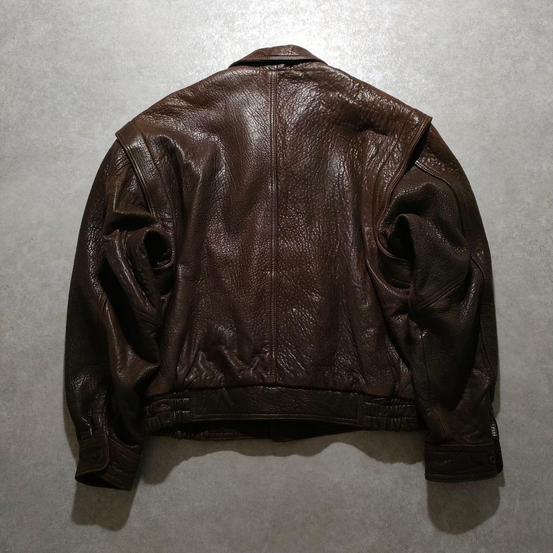 極上/James Dean/leather jacket/羊/シボvintage
